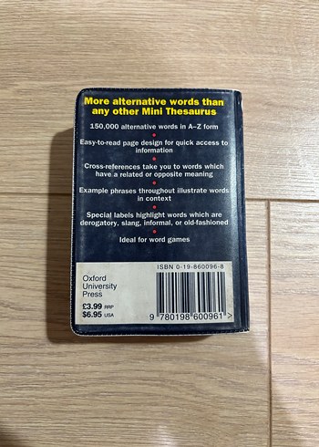 İNGİLTEREDEN ANTİKA OXFORD THESAURUS 1997 SÖZLÜK - Görsel 2