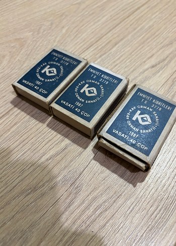 1987 Vintage Emniyet Kibritleri Seti - Görsel 4