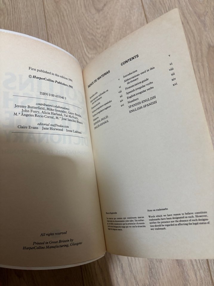 1991 COLLINS İSPANYOLCA-İNGİLİZCE SÖZLÜK - Görsel 4