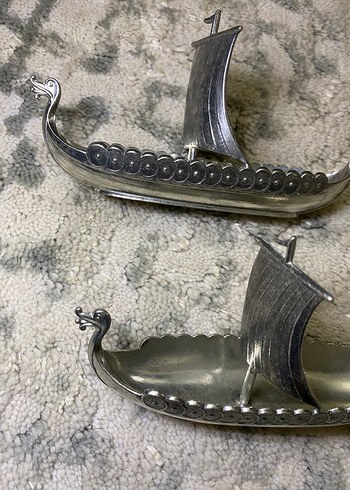 NORVEÇten KALAYLI ANTİKA VİKİNG GEMİSİ - Görsel 2