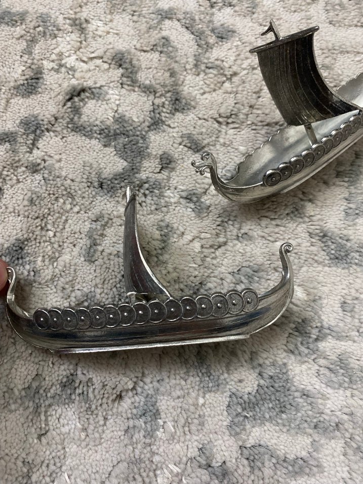 NORVEÇten KALAYLI ANTİKA VİKİNG GEMİSİ - Görsel 5