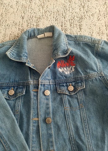 Nakışlı Düğmeli Kadın Kot Ceket - Görsel 2