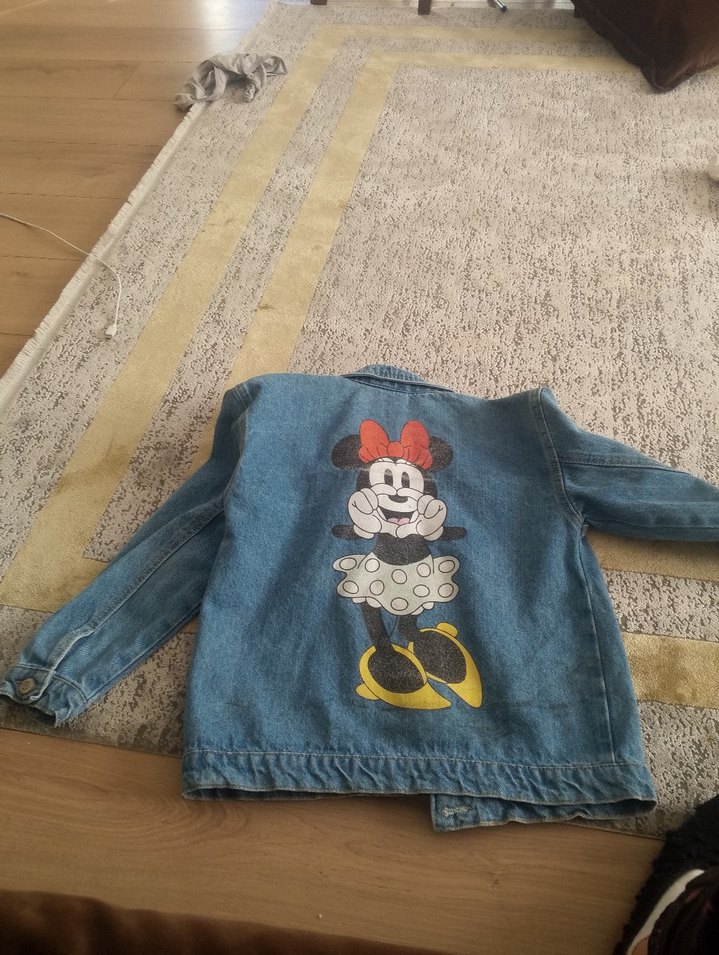 Nakışlı Düğmeli Kadın Kot Ceket - Görsel 3