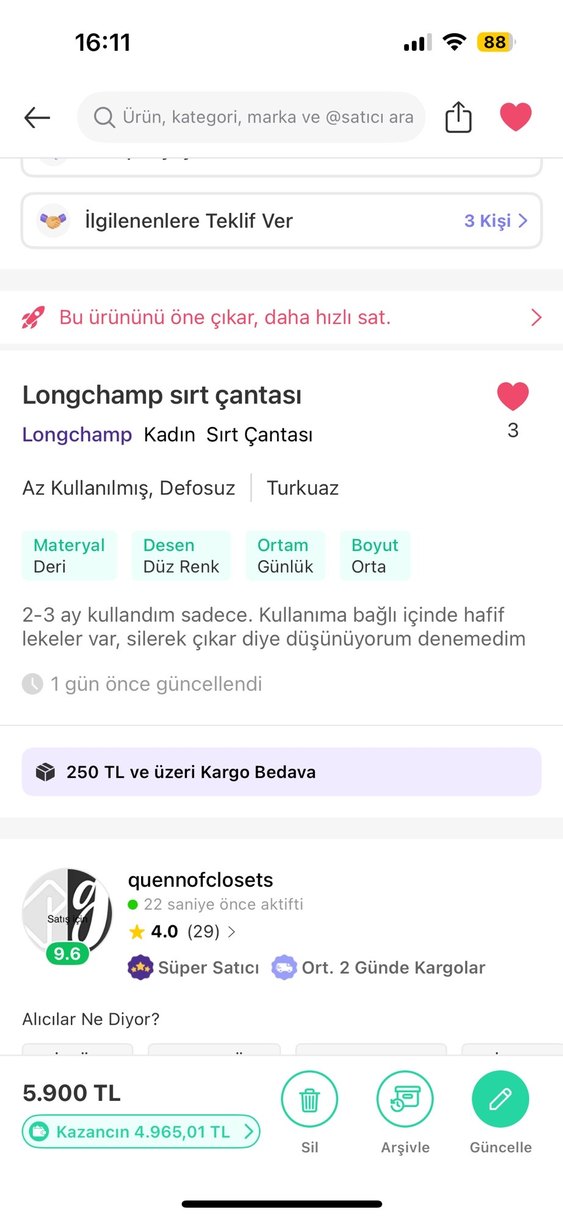 Longchamp çanta - Görsel 2