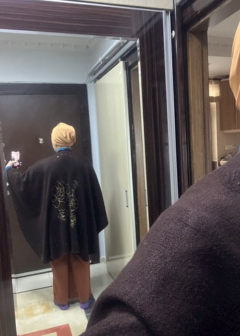 Bol Kesim, Uzun Kahverengi panço - Görsel 3