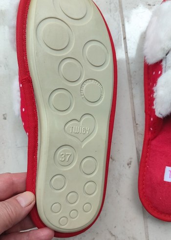 Kız Çocukları Kırmızı Kozmik Desenli Ev Terliği - Görsel 2