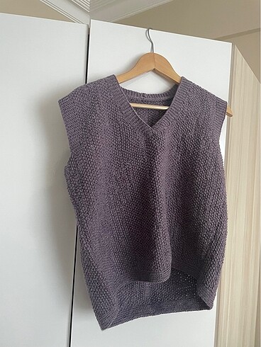 m Beden mor Renk El örgüsü mor sweatshirt