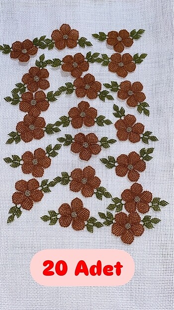  Beden çeşitli Renk İğne Oyası Motif