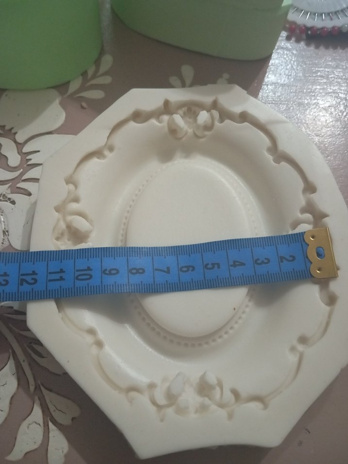 Beyaz Oval Dekoratif Çerçeve - Görsel 2