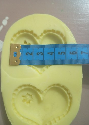 Kalp Desenli Sarı Sabun - Görsel 3