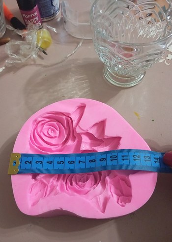 Gül Desenli Silikon Kalıbı - Görsel 3