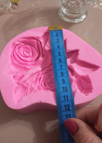 Gül Desenli Silikon Kalıbı - Görsel 2