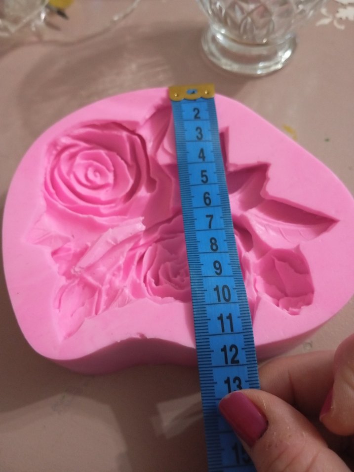 Gül Desenli Silikon Kalıbı - Görsel 2