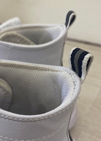 Beyaz Kadın Sneakers Stiletto Topuklu - Görsel 3