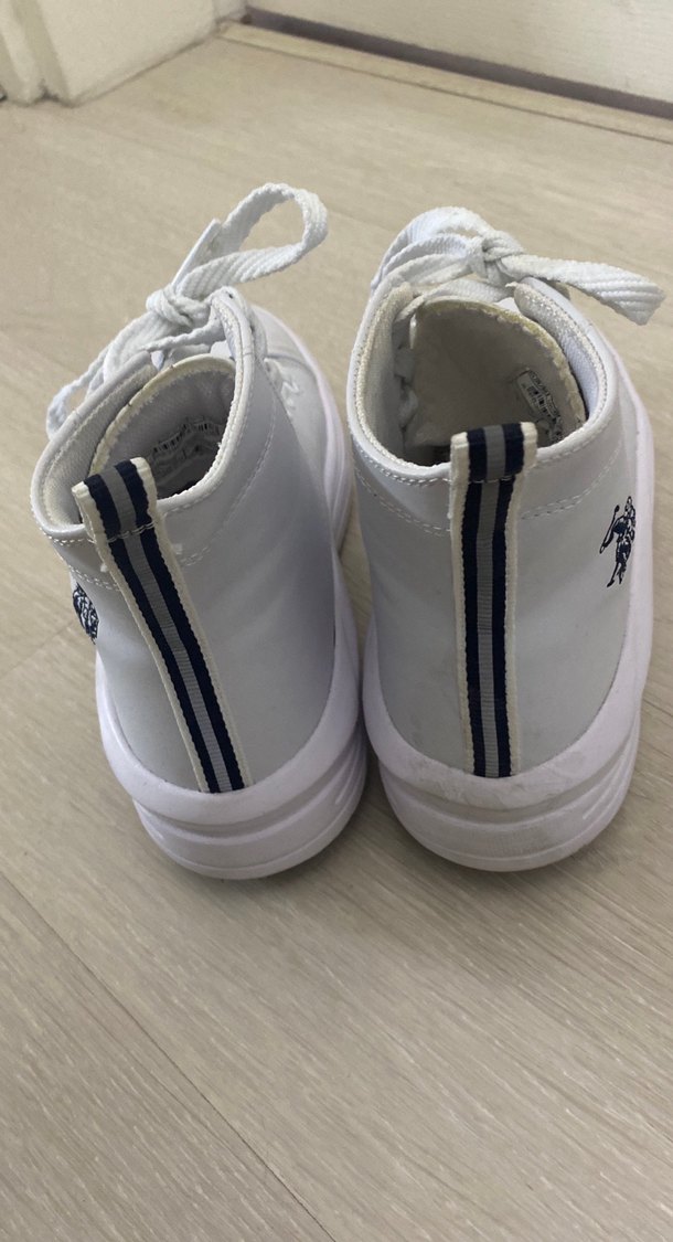 Beyaz Kadın Sneakers Stiletto Topuklu - Görsel 4