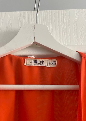 Kırmızı V Yaka Drapeli Kadın Tulum - Görsel 2