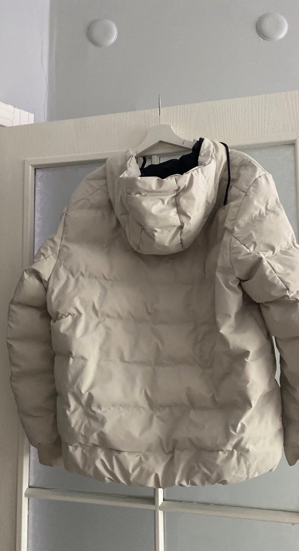 Erkek beyaz mont - Görsel 5