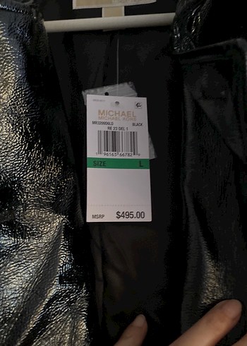 Yılan Desenli Siyah Deri Kemerli Trençkot - Görsel 5