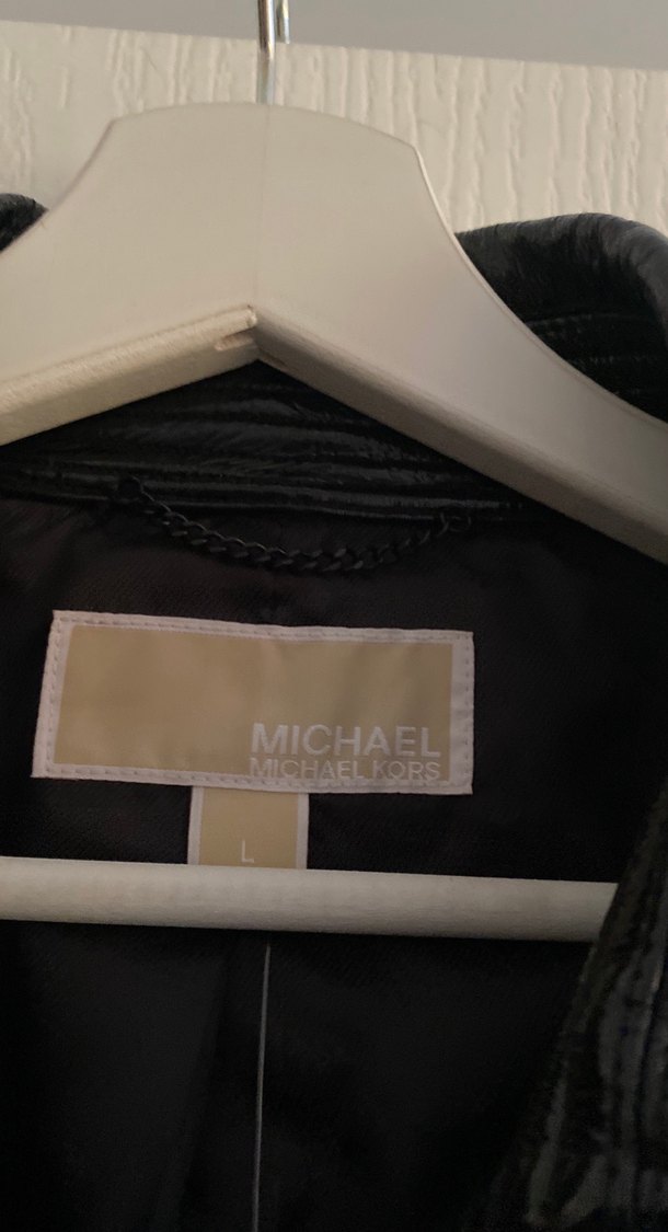 Yılan Desenli Siyah Deri Kemerli Trençkot - Görsel 2