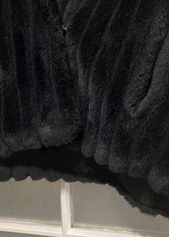 Siyah Kadın kürk manto - Görsel 3