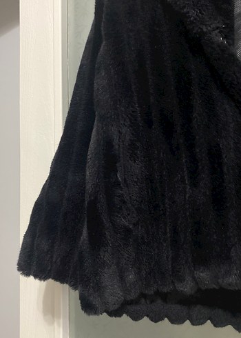 Siyah Kadın kürk manto - Görsel 2