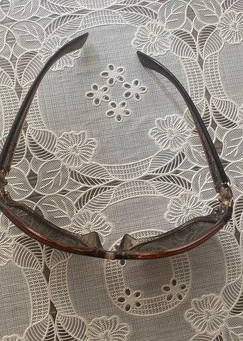 Kahverengi Vintage Kadın Güneş Gözlüğü - Görsel 5