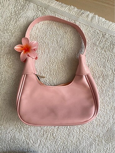 coquette pembe rugan çanta
