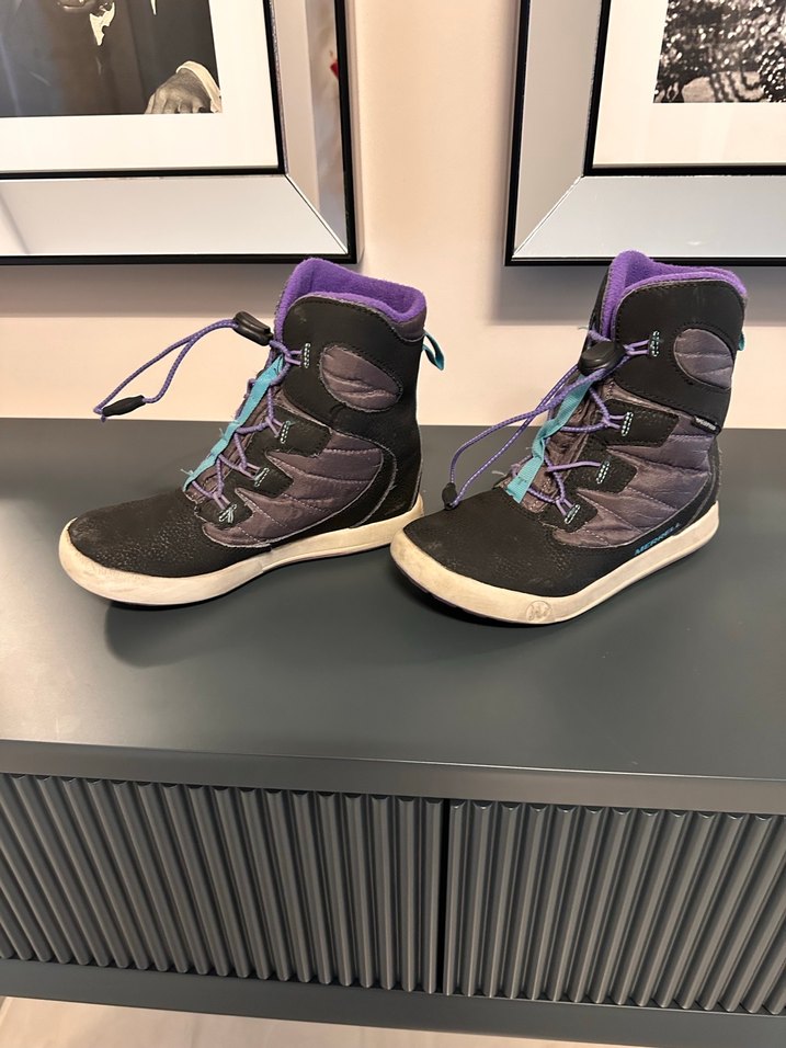 Kız Çocuk Merrell Mor Bağcıklı Kauçuk Bot - Görsel 3