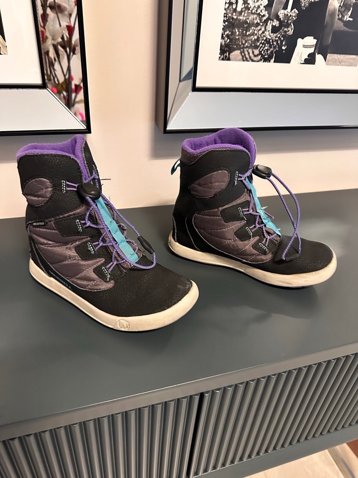 Kız Çocuk Merrell Mor Bağcıklı Kauçuk Bot - Görsel 2