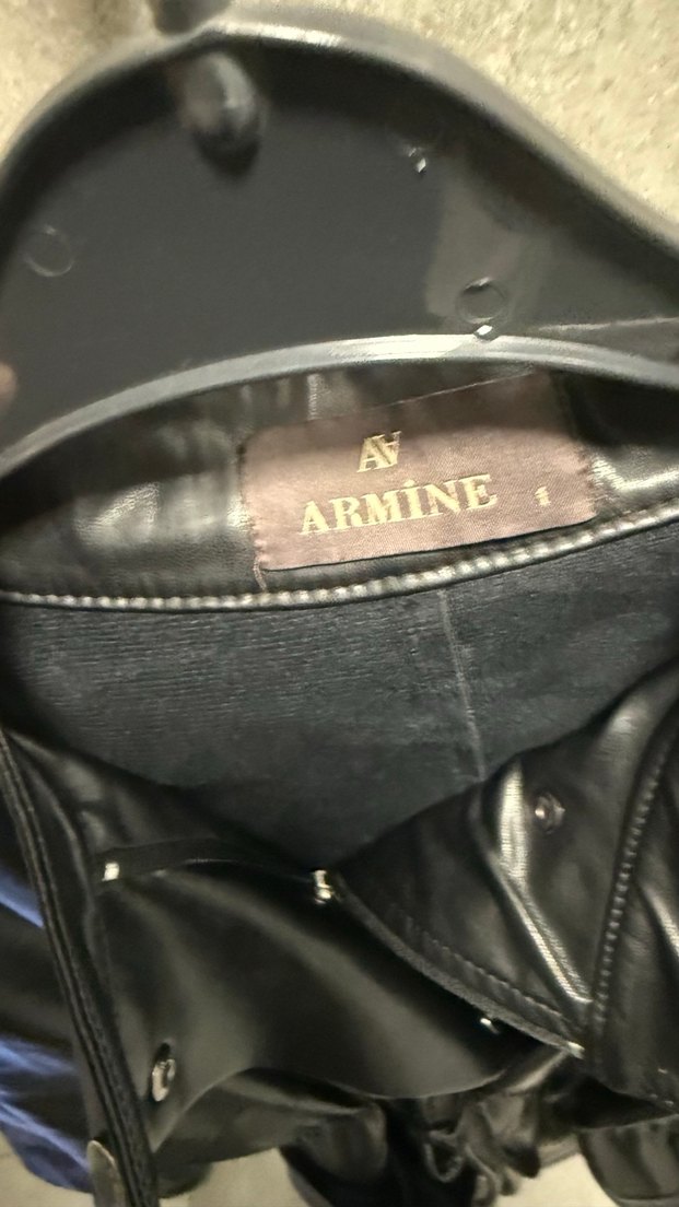 Kadın Siyah Deri Uzun Ceket - Görsel 4