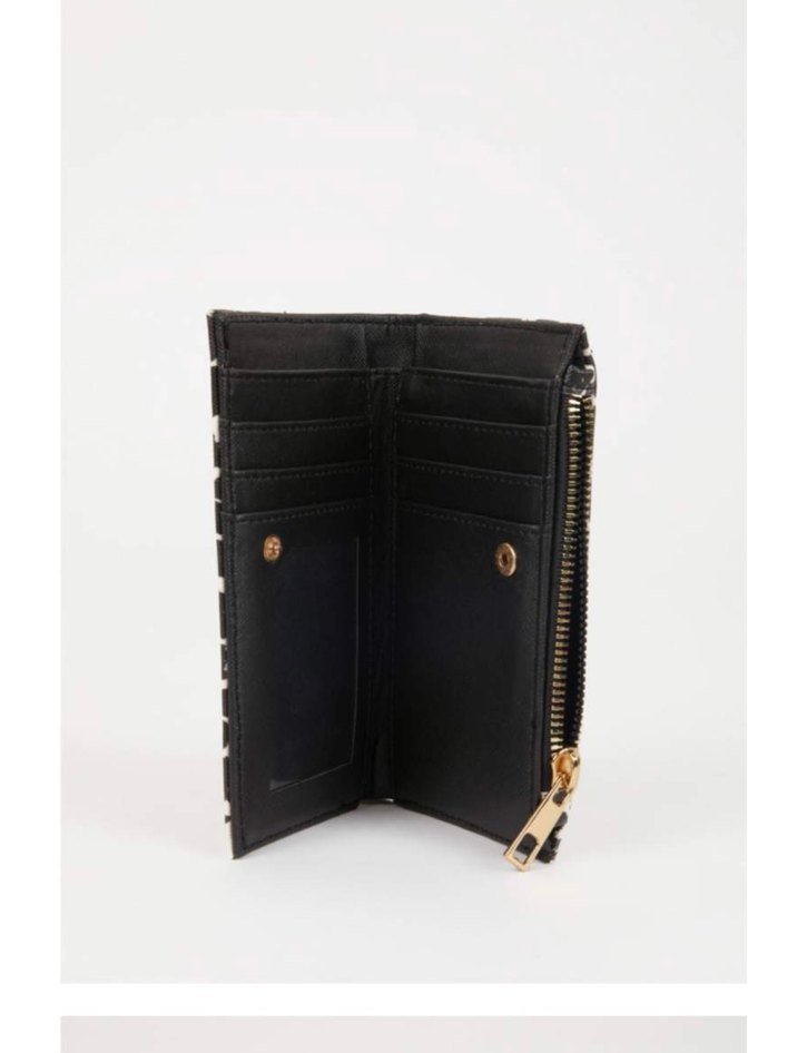 Leopar Desenli Kadın Deri Cüzdan - Görsel 4