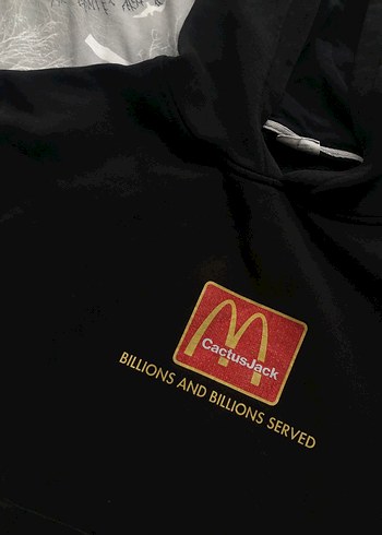 Kapüşonlu Siyah Baskılı Kadın Sweatshirt - Görsel 2