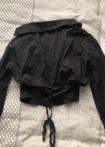 Düğmeli Siyah Gotik Kadın Gömlek - Görsel 2