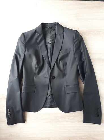 Ipekyol siyah virgin wool tek dugme ceket