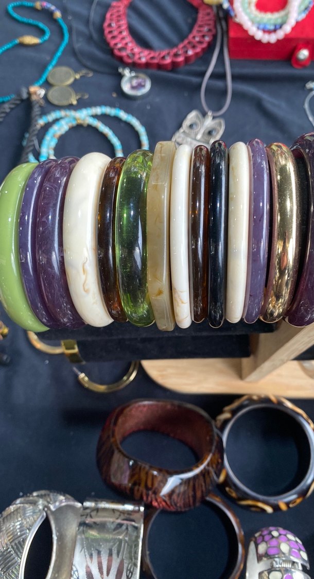 Kadın Çok Renkli akrilik bilezik - Görsel 2