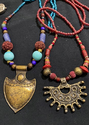 Bohem Çok Renkli Uzun Kolye - Görsel 2