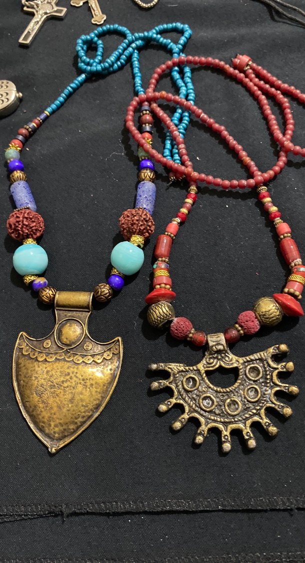 Bohem Çok Renkli Uzun Kolye - Görsel 2