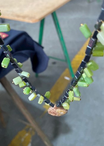 Bohem Tarzı Pastel Renkli doğaltas kolyeler - Görsel 5