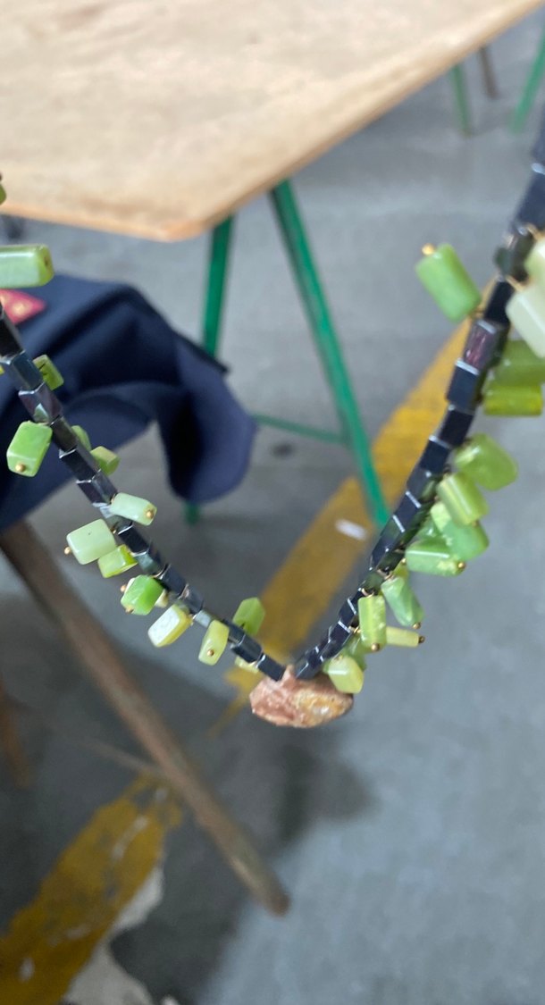 Bohem Tarzı Pastel Renkli doğaltas kolyeler - Görsel 5