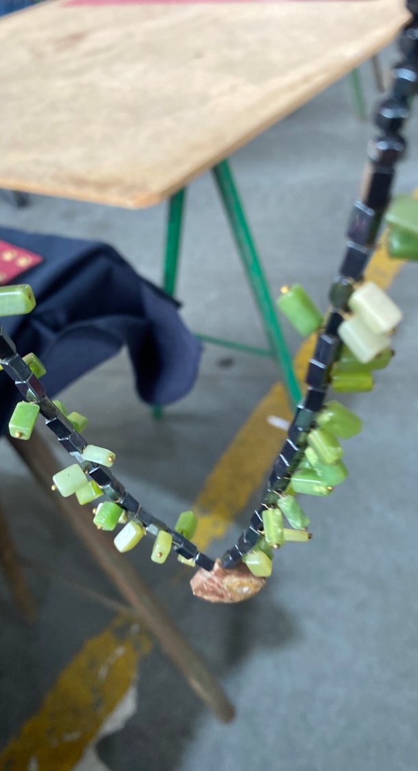 Bohem Tarzı Pastel Renkli doğaltas kolyeler - Görsel 4