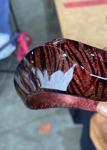 Bordo Parlak bilezik - Görsel 3