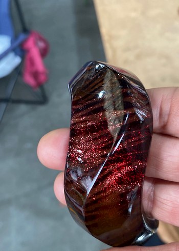 Bordo Parlak bilezik - Görsel 2