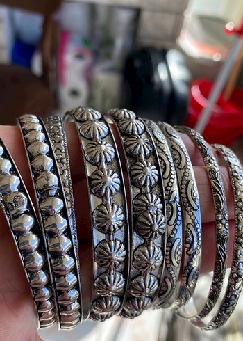 Gri Desenli Bohem Boncuklu Kadın Bileklik - Görsel 2