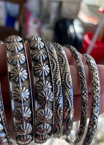 Gri Desenli Bohem Boncuklu Kadın Bileklik - Görsel 3