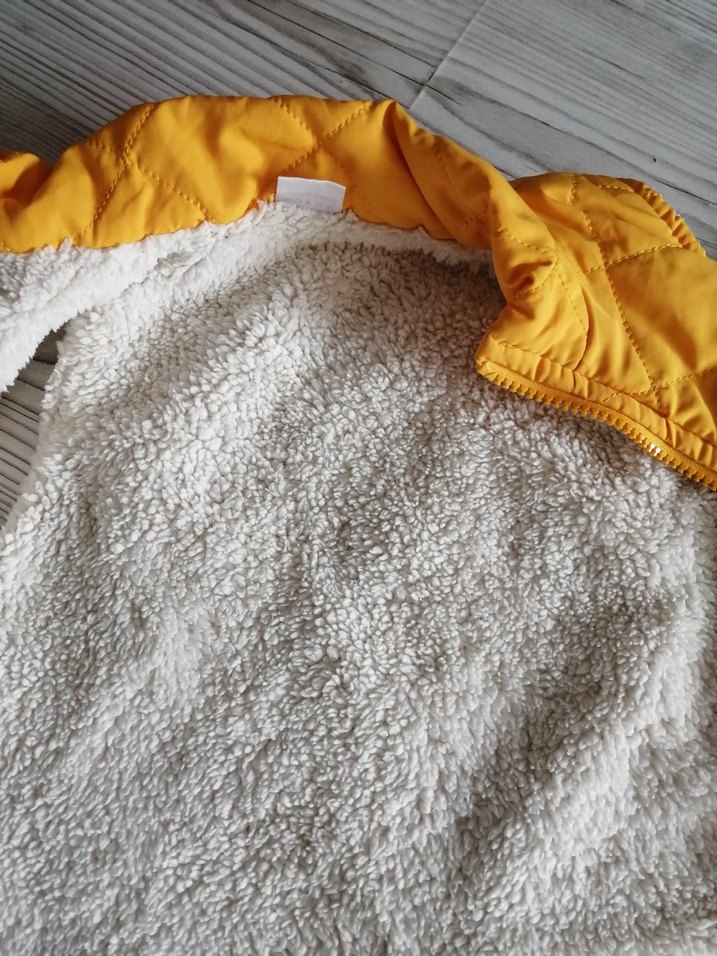 Sarı Erkek Çocuk Fermuarlı Yelek - Görsel 5