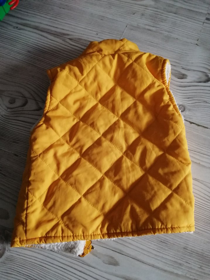 Sarı Erkek Çocuk Fermuarlı Yelek - Görsel 3