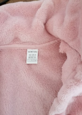 Düğmeli Pembe Kız Çocuk Polar Ceket - Görsel 2