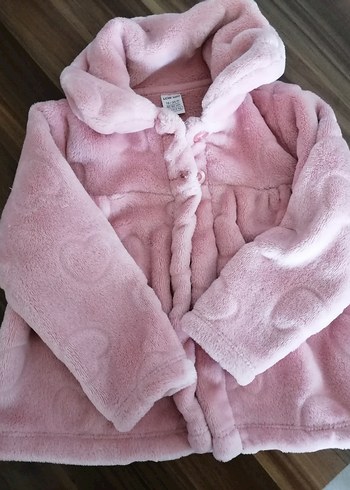 Düğmeli Pembe Kız Çocuk Polar Ceket - Görsel 5