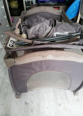 Kahverengi ve Gri Oyun Parkı Yatak - Görsel 3