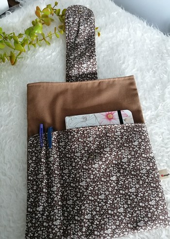 Dantel Detaylı Kahverengi Bohem Laptop Çantası - Görsel 4